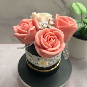 Small Rose Candle Bouquet